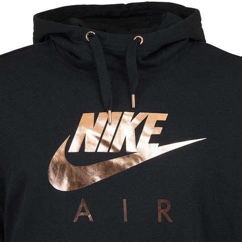 nike hoodie damen schwarz kupfer reißverschluss|Schwarze Hoodies & Sweatshirts .